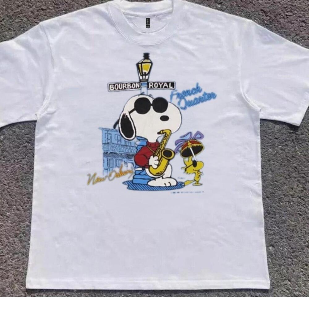 Snoopy New Orleans White T Shirt